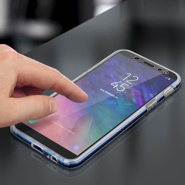 Skyddskal - Samsung - Galaxy A6 Plus - Silikon - Hård baksida - Transparent