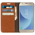 Miniatyrbild 3 av 4: Housse folio - Samsung - Galaxy J5 2017 - Äkta läder - Heltäckande skydd - Kamel