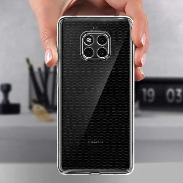Coque - Huawei - Mate 20 Pro - Mjuk silikon - Ultra-tunn - Transparent vit