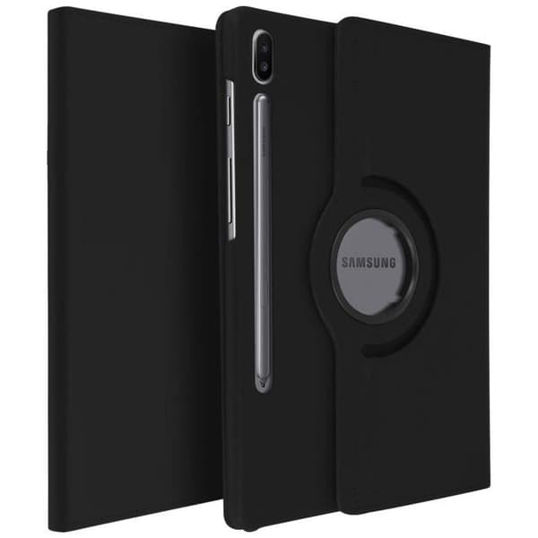 Tabletfodral - AVIZAR - Samsung Galaxy Tab S6 10.5 - Heltäckande skydd - 360° roterande ställ - Svart