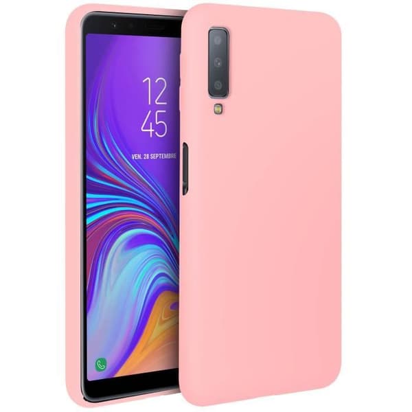 Coque - Samsung - Galaxy A7 2018 - Mjuk Skydd - Repellerande - Ljusrosa