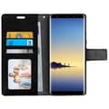 Miniatyrbild 3 av 4: Galaxy Note 8 Skal - AVIZAR - Folio plånboksfodral - Ekologiskt läder - Silikon - Svart