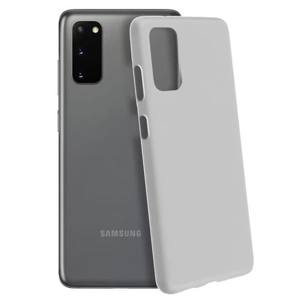 Fodral - AVIZAR - Samsung Galaxy S20 - Silikongel - Ultratunn - Frostad Vit