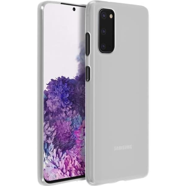 Fodral - AVIZAR - Samsung Galaxy S20 - Silikongel - Ultratunn - Frostad Vit