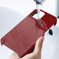 Miniatyrbild 4 av 4: iPhone 12 / 12 Pro - Apple - Hård - Röd Tyg - Spårfri - Vattentvättbar