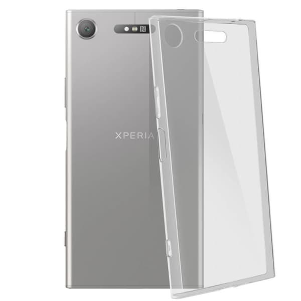 Xperia XZ1 Protection Pack Transparent silikonfodral + skärmhärdat glasfilm