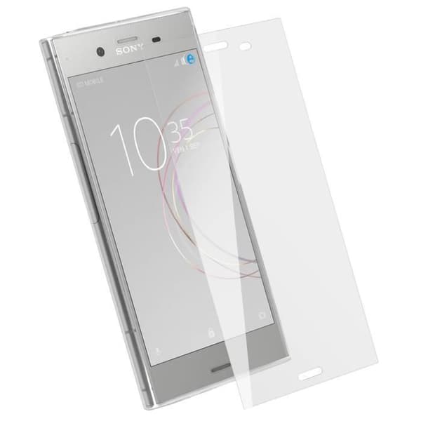 Xperia XZ1 Protection Pack Transparent silikonfodral + skärmhärdat glasfilm