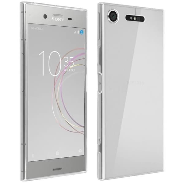 Xperia XZ1 Protection Pack Transparent silikonfodral + skärmhärdat glasfilm