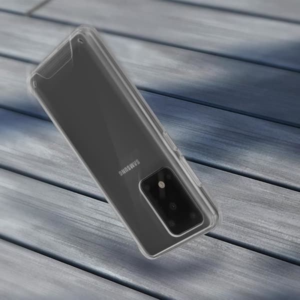 Fodral - AVIZAR - Galaxy S11 Plus - Skyddsstötfångare - Transparent Crystal - Styv