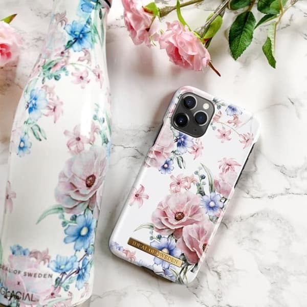 Coque iPhone 11 Pro - Ideal of Sweden - Floral Romance - Ros - Hård - Trådlös QI-laddning