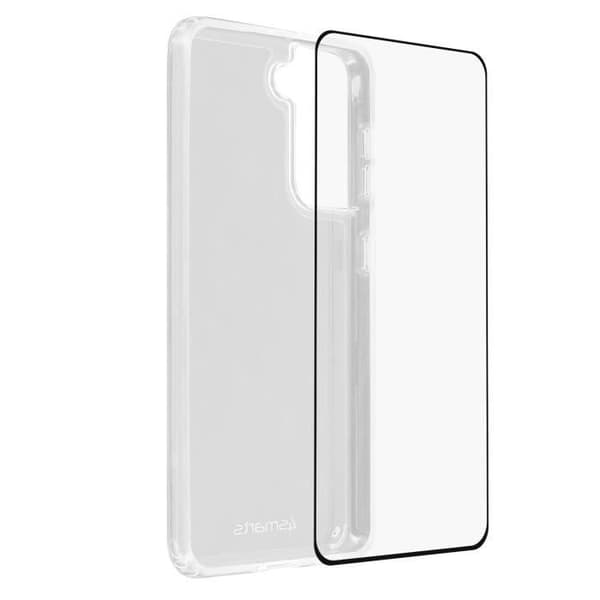Skyddsfodral och film - 4Smarts - Samsung Galaxy S21 Plus - Mjuk - Härdat glas 9H - Stötresistent