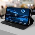 Miniatyrbild 4 av 4: Hölster - Nokia - 8.1 - Ekoleder - Kortfäste - Stödfunktion - Svart