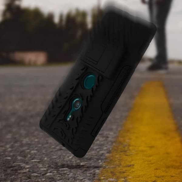 Coque - Sony - Xperia XZ3 Plus - Stötsäker - Silikon och Polykarbonat - Inbyggt stöd
