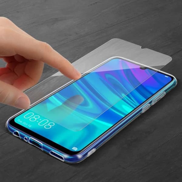 Huawei P Smart 2019/Honor 10 Lite Fodral Silikongel + härdat glasfilm 4Smarts