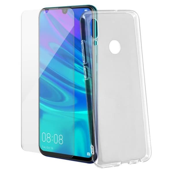Huawei P Smart 2019/Honor 10 Lite Fodral Silikongel + härdat glasfilm 4Smarts