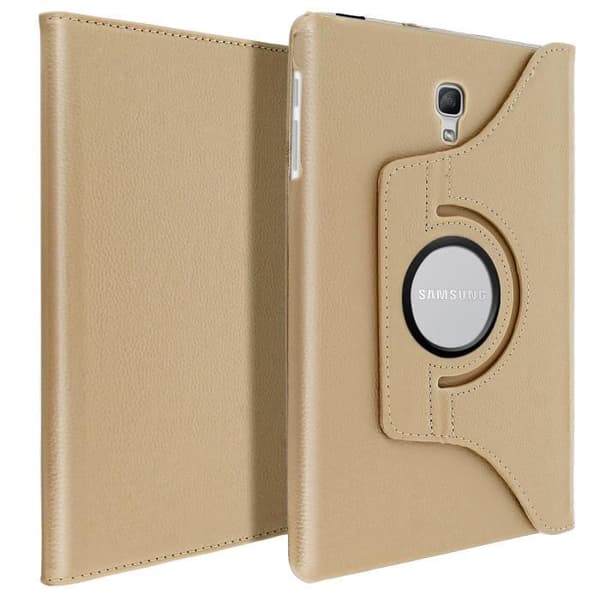 Hus - AVIZAR - Samsung Galaxy Tab A 10.5 - Ekologiskt läder - 360° Stöd - Gul