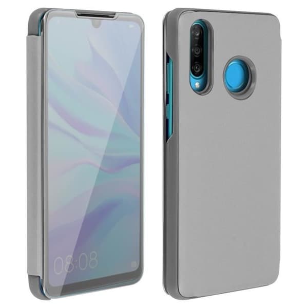 Hus - AVIZAR - Huawei P30 Lite - Spegelfodral - Transparent Lock - Mobilskydd
