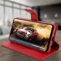 Miniatyrbild 4 av 4: Skal till Samsung Galaxy A10 Folio Fodral Soft Touch Support Video röd