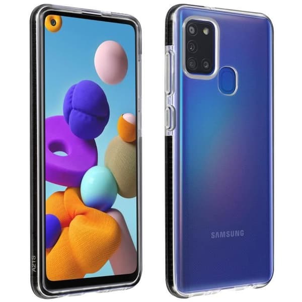 Fodral till Samsung Galaxy A21s styvt stötsäkert förstärkt Contour Akashi Transparent