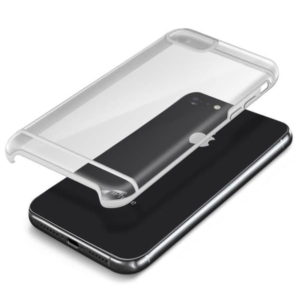 Coque iPhone SE / 8 / 7 - Akashi - Hård - Antiglid - Färgad kant - Vit