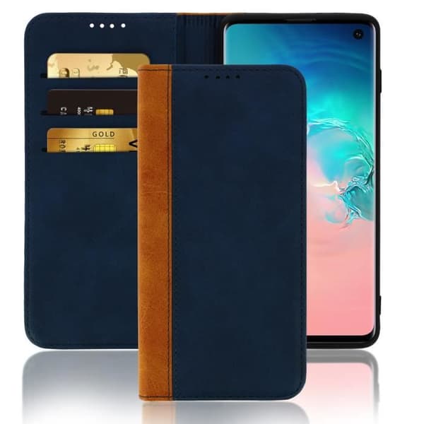 Hus Galaxy S10 - AVIZAR - Folio-fodral - Ekologiskt läder - Kortförvaring - Ställfunktion