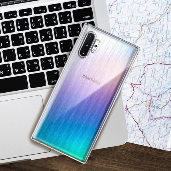 Coque - AVIZAR - Galaxy Note 10 Plus - Silikon Gel - Ultra tunn - Transparent