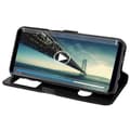 Miniatyrbild 4 av 4: Hölster för Samsung Galaxy S8 - AVIZAR - Dubbel Fönster Etui - Silikongel - Svart - Mjuk
