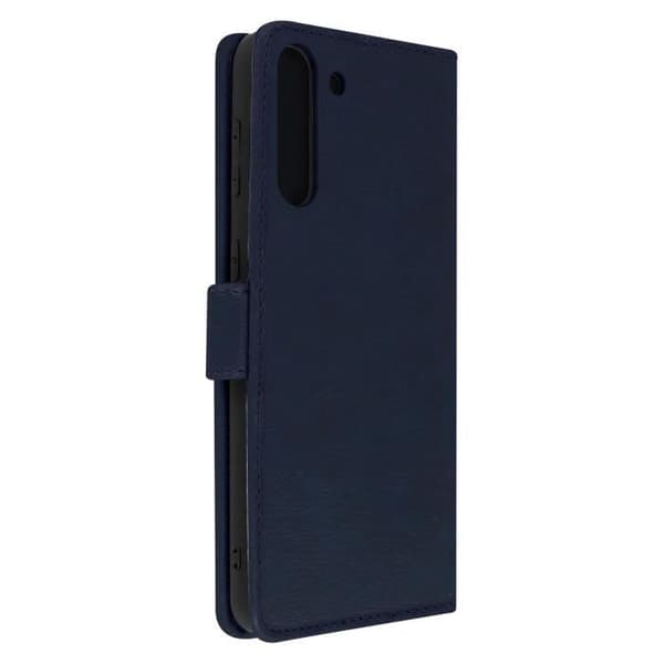 Etui för Samsung Galaxy S21 Plus - AVIZAR - Skydd med kortficka och ställfunktion Blå