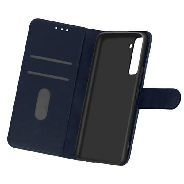 Etui för Samsung Galaxy S21 Plus - AVIZAR - Skydd med kortficka och ställfunktion Blå