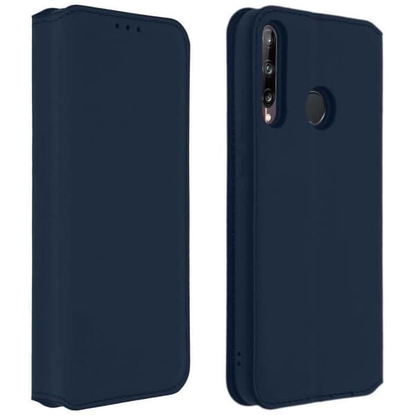 Housse - AVIZAR - P40 Lite E - Fodral Folio Plånbok - Ekoskinn - Blå