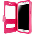 Miniatyrbild 2 av 4: Smartphonefodral - Universell - Rosa - Ekoskinn - Kompatibel 5,5 till 6 tum - Stöd-funktion