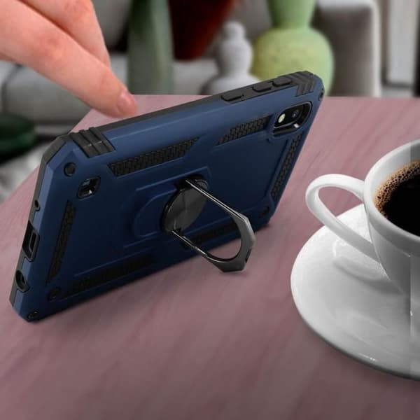Coque - AVIZAR - Galaxy A10 - Bi-materiel - Hållring - Videostöd