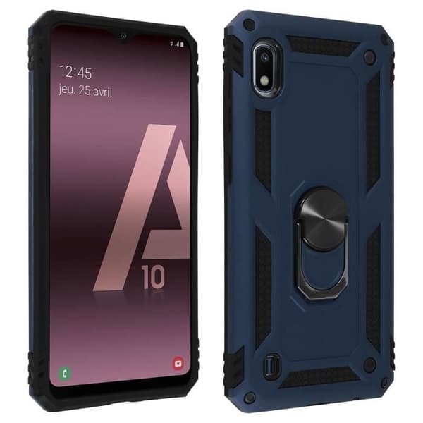 Coque - AVIZAR - Galaxy A10 - Bi-materiel - Hållring - Videostöd