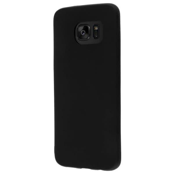 Mjukt TPU Gel Silikonfodral för Samsung Galaxy S7 Edge - Mattsvart