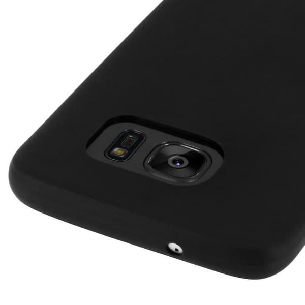 Mjukt TPU Gel Silikonfodral för Samsung Galaxy S7 Edge - Mattsvart