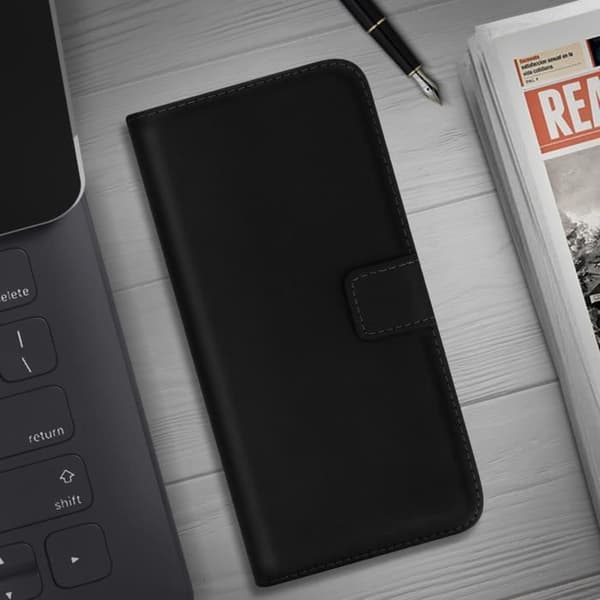 Hölster - AVIZAR - Galaxy Note 10 Lite - Äkta Läder - Videostöd - 2 Kortfickor