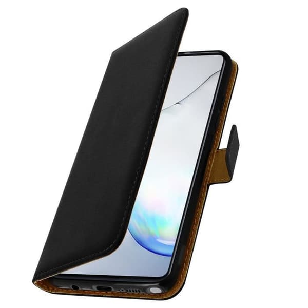 Hölster - AVIZAR - Galaxy Note 10 Lite - Äkta Läder - Videostöd - 2 Kortfickor