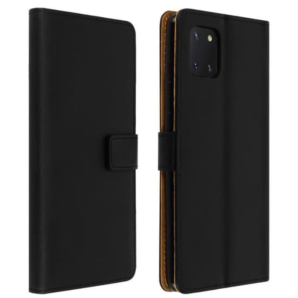 Hölster - AVIZAR - Galaxy Note 10 Lite - Äkta Läder - Videostöd - 2 Kortfickor