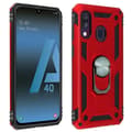 Miniatyrbild 1 av 4: Coque - AVIZAR - Galaxy A40 - Bi-material - Hård och Mjuk - Videostöd Röd