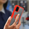 Miniatyrbild 4 av 4: Galaxy S20 Rigid Case Metallic Support Ring Transparent / Röd
