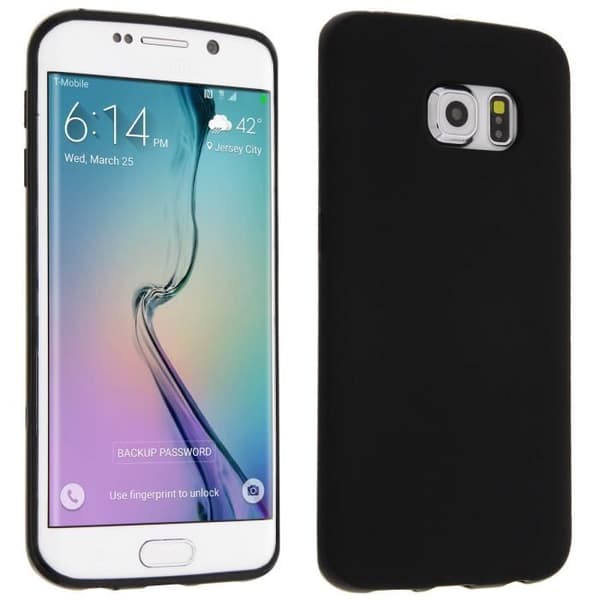 Soft Gel Silikonskyddsfodral - för Samsung Galaxy S6 Edge - Svart