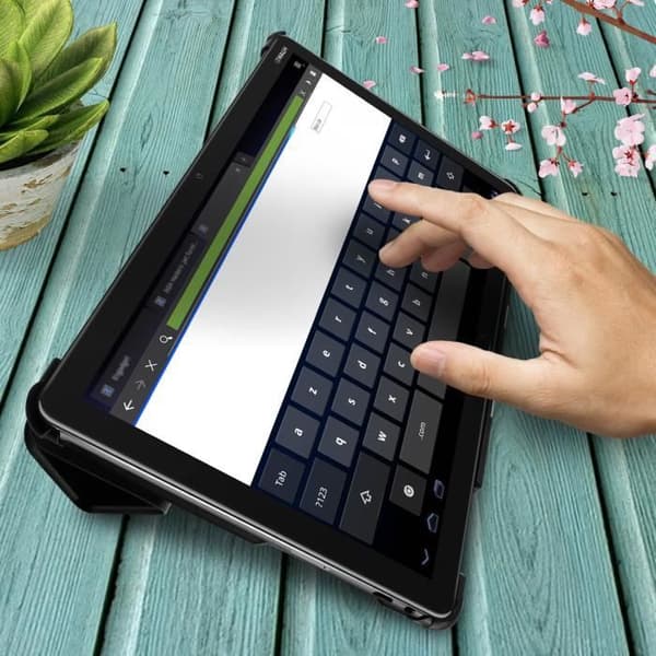 Housse - AVIZAR - MediaPad M5 Lite - Fodral med Klapplock - Video Stöd - Soft Touch Skydd