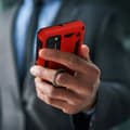 Miniatyrbild 3 av 4: Fodral - AVIZAR - Samsung Galaxy A41 - Stötsäker - Ring Video Support - Röd