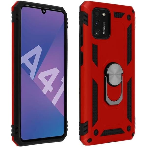 Fodral - AVIZAR - Samsung Galaxy A41 - Stötsäker - Ring Video Support - Röd