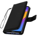 Miniatyrbild 2 av 4: Housse Folio - AVIZAR - Huawei Y6 2019 / Honor 8A - Ekologisk läder - Svart - Videostöd