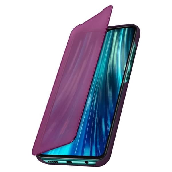 Folio Cover - AVIZAR - Xiaomi Redmi Note 8 Pro - Mirror Flip - Video Support - Lila