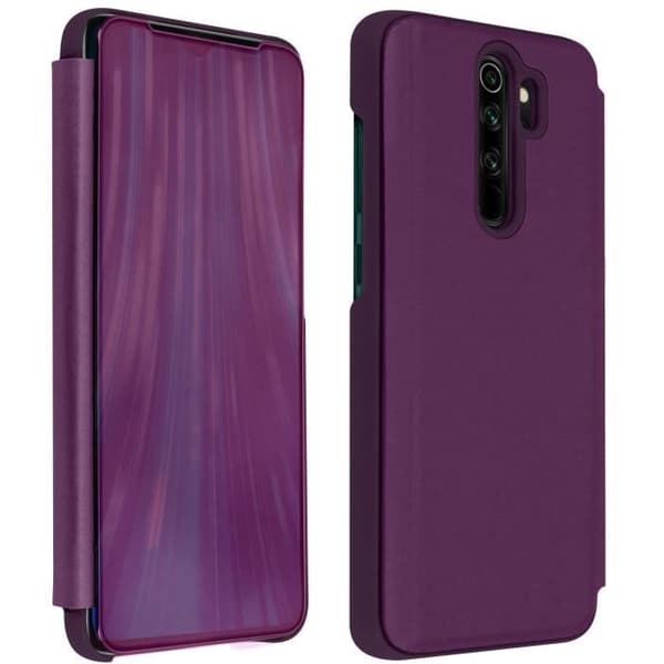 Folio Cover - AVIZAR - Xiaomi Redmi Note 8 Pro - Mirror Flip - Video Support - Lila