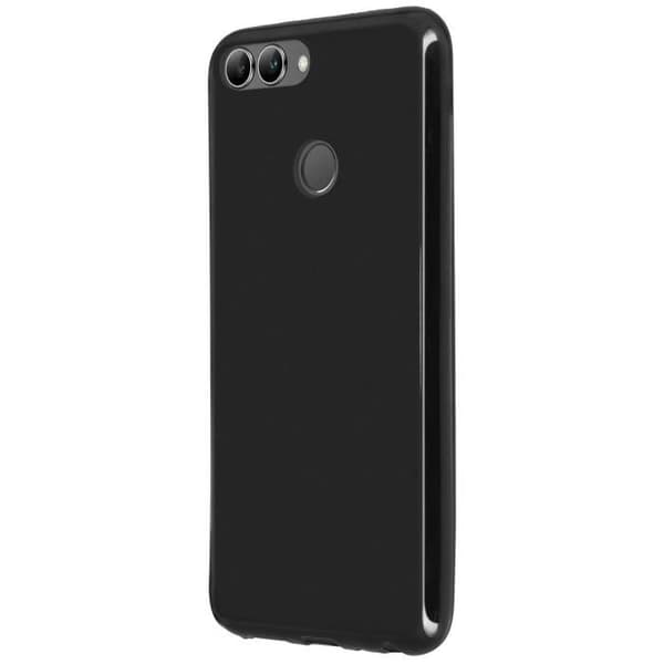Huawei P Smart Case Silikongel Skyddande mjuk rygg Anti-fingeravtrycksfodral - Svart