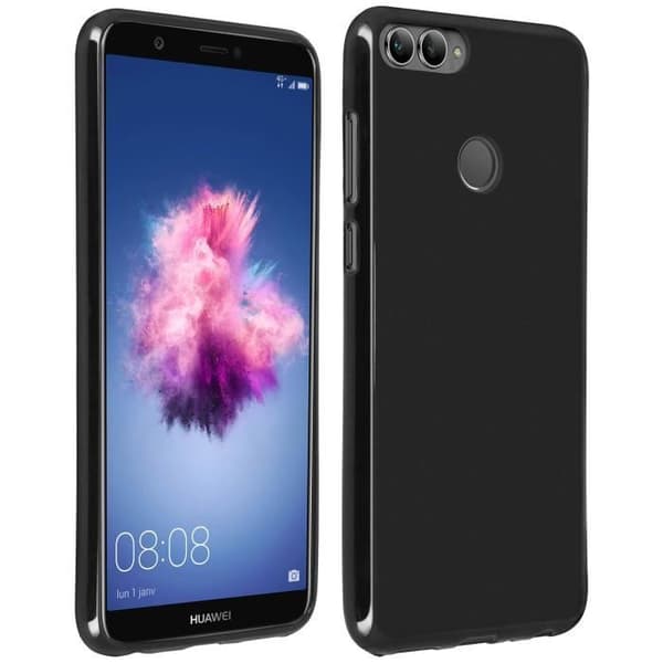 Huawei P Smart Case Silikongel Skyddande mjuk rygg Anti-fingeravtrycksfodral - Svart