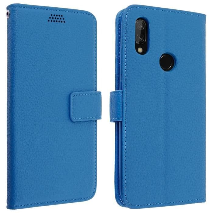 Cover Xiaomi Redmi 7 Fodral Folio Fodral Soft Touch Support Video Blå Blå